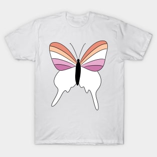 Lesbian flag butterfly T-Shirt